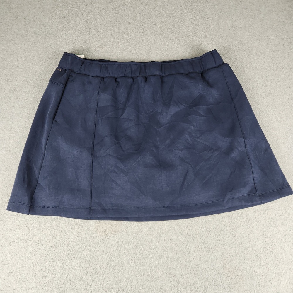 Mondetta Walking Skort Womens XL Navy Performance Luxury High Rise Elastic Waist